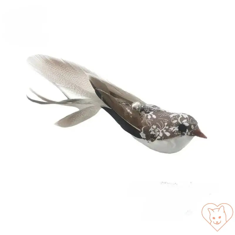 Realistic decorative bird with intricate patterns and feathers, perfect for home decor or crafts.