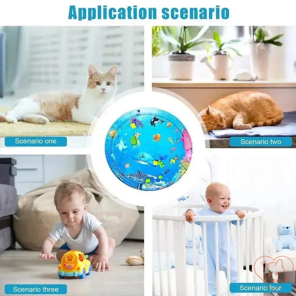 Interactive Floating Fish Cat Play Mat - Cat World - Cat Toy