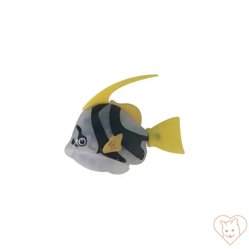 Interactive LED Robo Fish Cat Toy, electric swimming fish with bright colors for cats to enjoy during playtime.