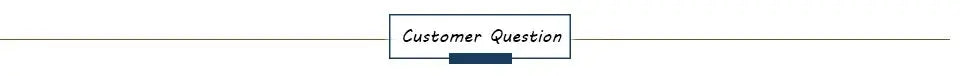 Graphic showing the words 'Customer Question' in a decorative format.