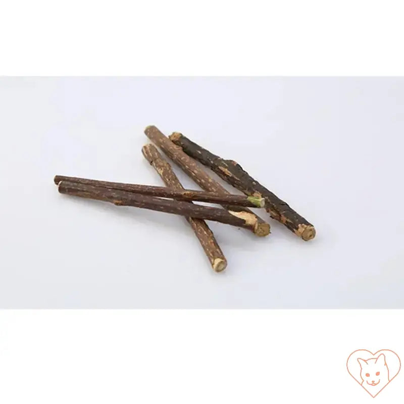 Natural catnip sticks for dental care, ideal chew toys for cats, made from pure silvervine.