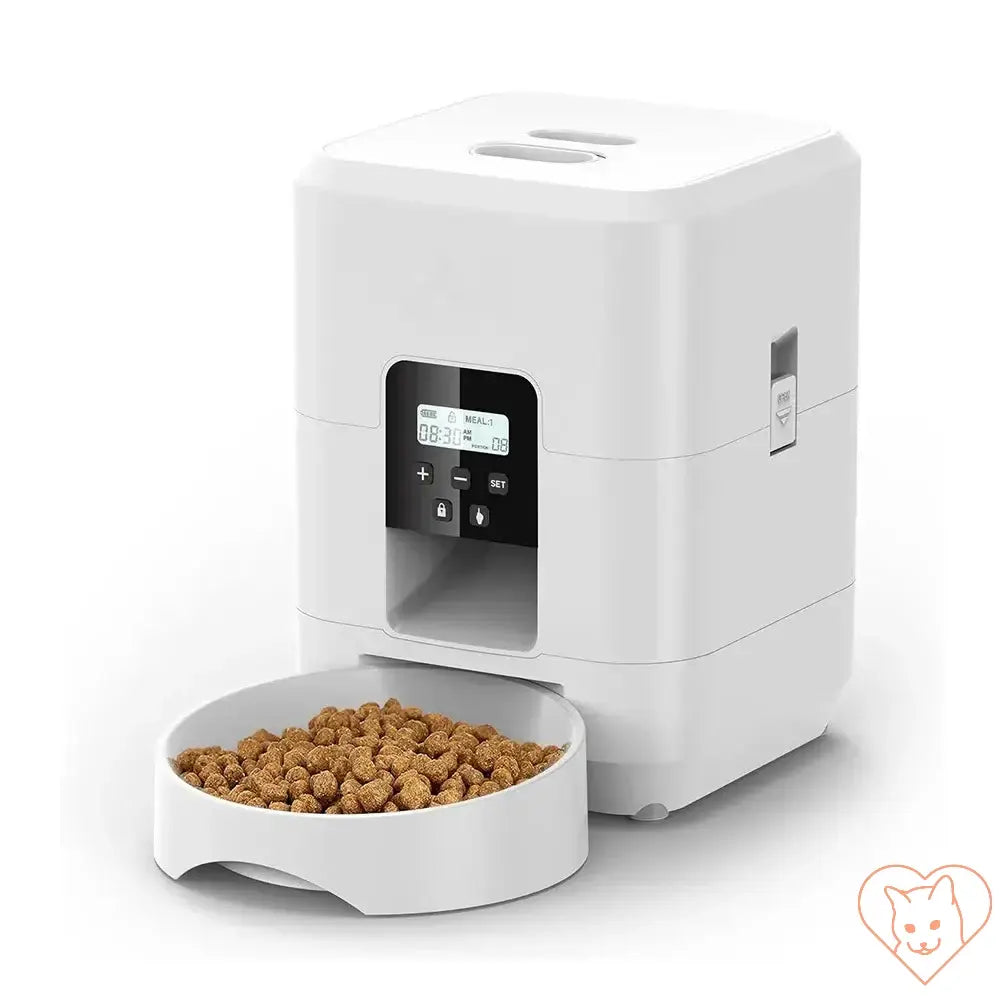 2L Smart Automatic Pet Feeder for dogs and cats, Wi-Fi enabled dry food dispenser with customizable settings.