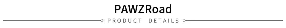 PawzRoad product details header with stylish black font and horizontal lines.