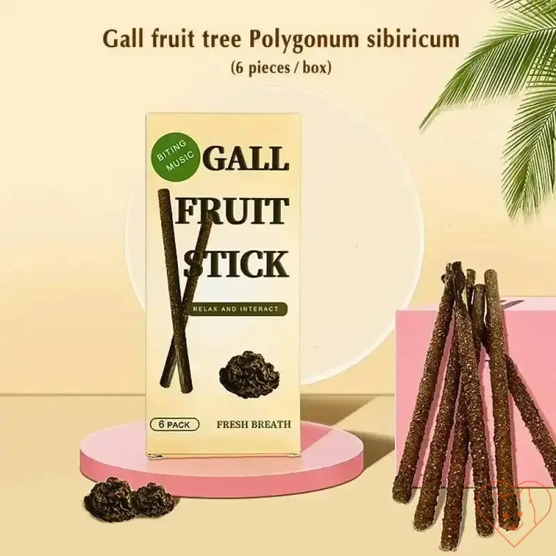 Gall fruit tree Polygorum sibiricum sticks in a box, promoting fresh breath and relaxation - 6 pieces.