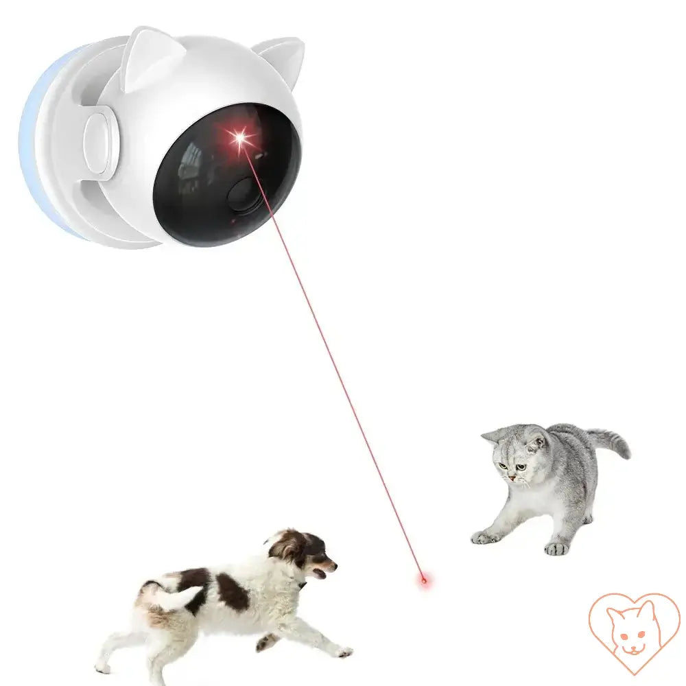 Automatic Cat Laser Toy projecting laser for pets to chase, promoting interactive play and healthy exercise.