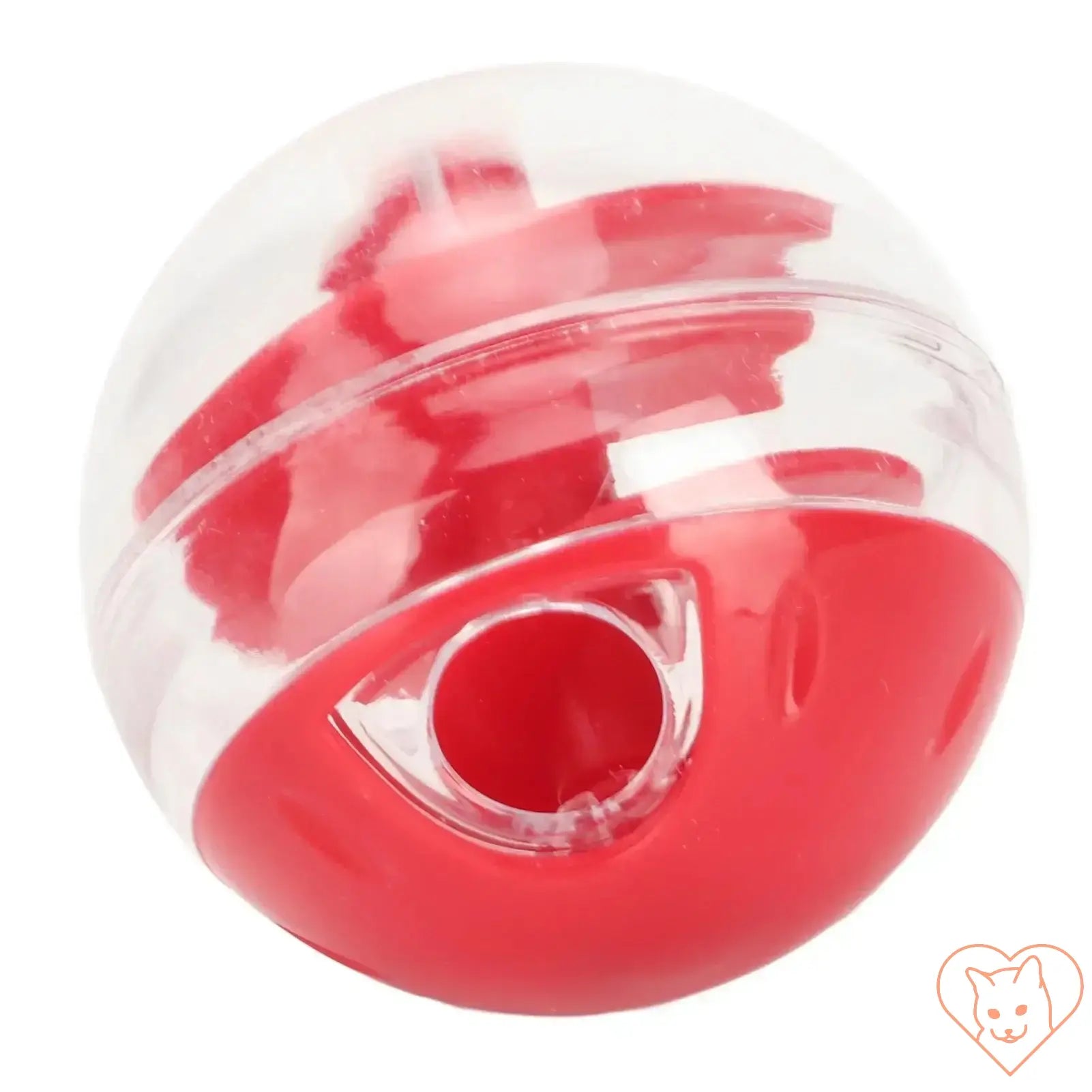 Cat treat dispensing ball for interactive play and slow feeding, designed for engaging feline activities.