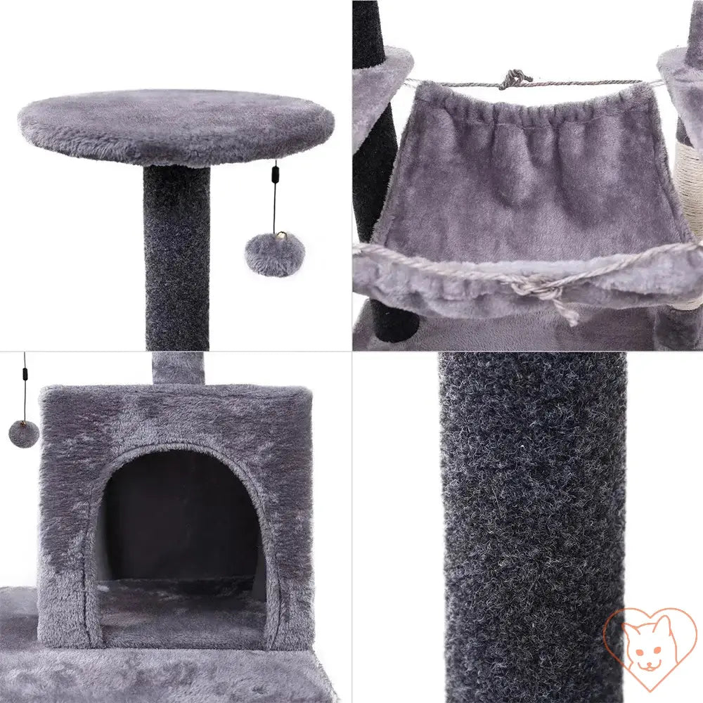 Cat Tree House Tower – Multi-Level Condo with Scratching Posts Cat World