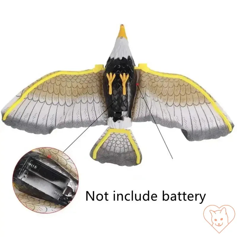 Electric Hanging Bird Cat Toy, realistic eagle design, interactive cat teaser, battery not included