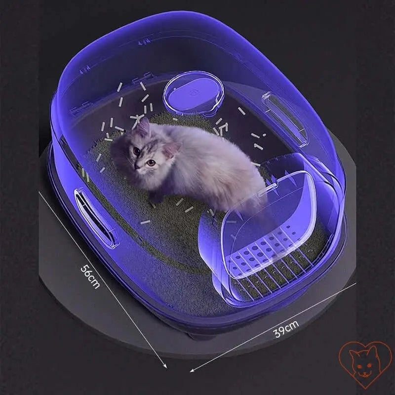 Foldable Splash-Proof Large Cat Litter Box Cat World