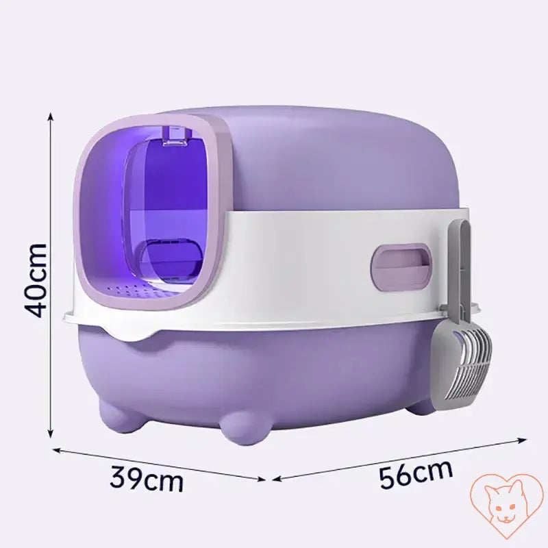 Foldable Splash-Proof Large Cat Litter Box Cat World