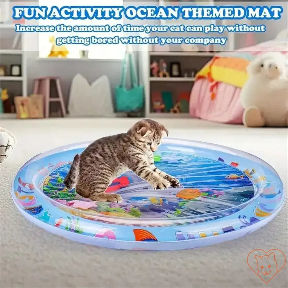 Interactive Floating Fish Cat Play Mat - Cat World -  Cat Toy