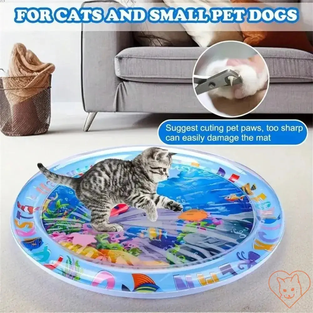 Interactive Floating Fish Cat Play Mat - Cat World -  Cat Toy