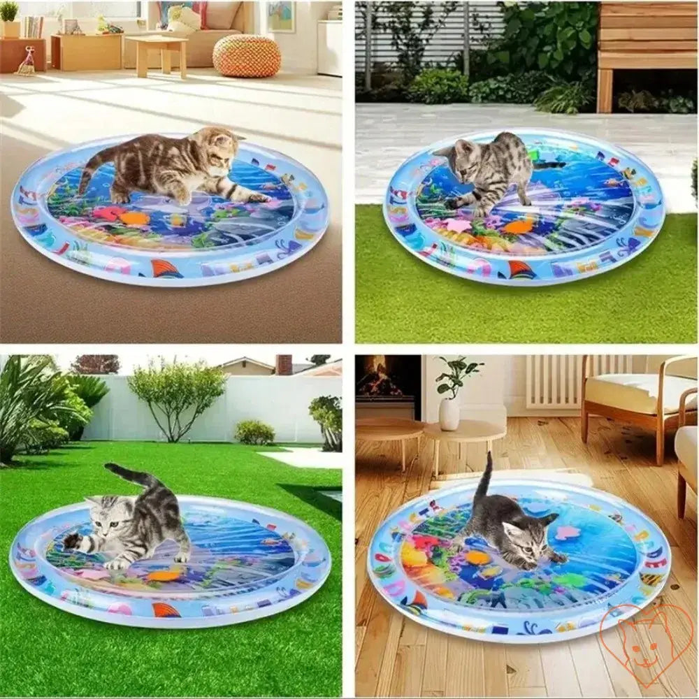 Interactive Floating Fish Cat Play Mat - Cat World -  Cat Toy