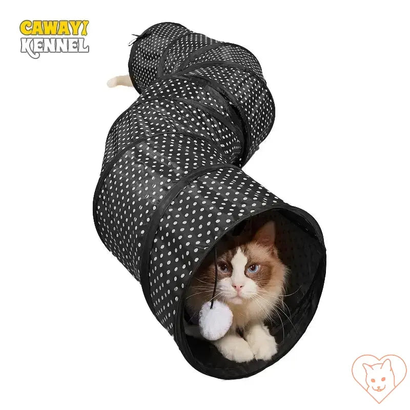 S-Shape Collapsible Cat Tunnel Cat World