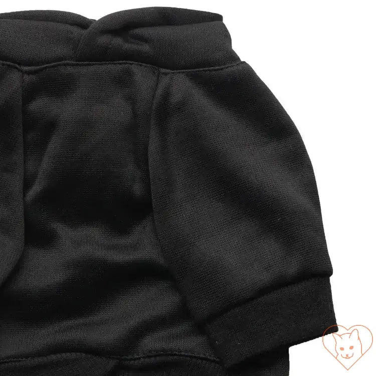 Black Security Cat Hoodie, soft breathable fabric, perfect for keeping cats cozy and stylish.