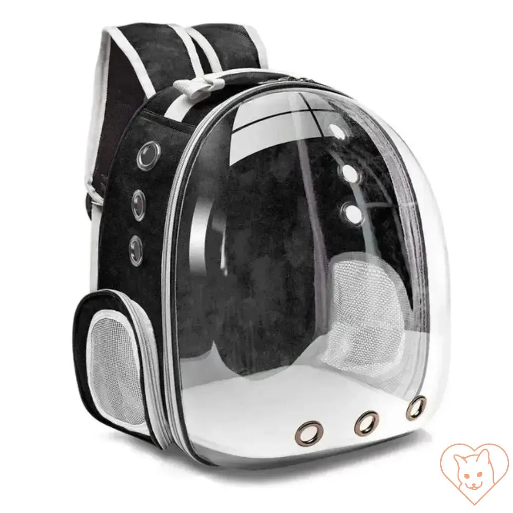 Transparent Capsule Cat Carrier Backpack for safe and stylish travel with small pets, featuring breathable design.