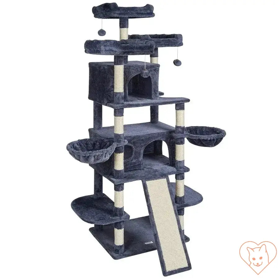 VEVOR 68.5" Cat Tower with scratching posts and multi-level platforms for indoor cats.